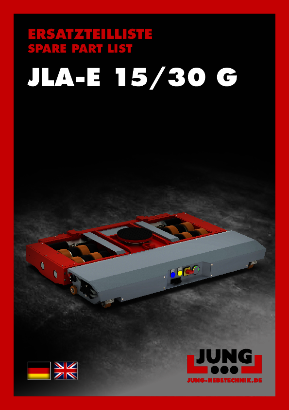 Ersatzteilliste elektrisches Fahrwerk JLA-e 15/30 G