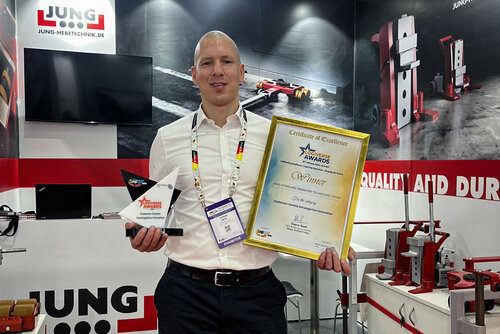 Jung Hebetechnik gewinnt LogiVerse Award auf der LogiMAT India 2026