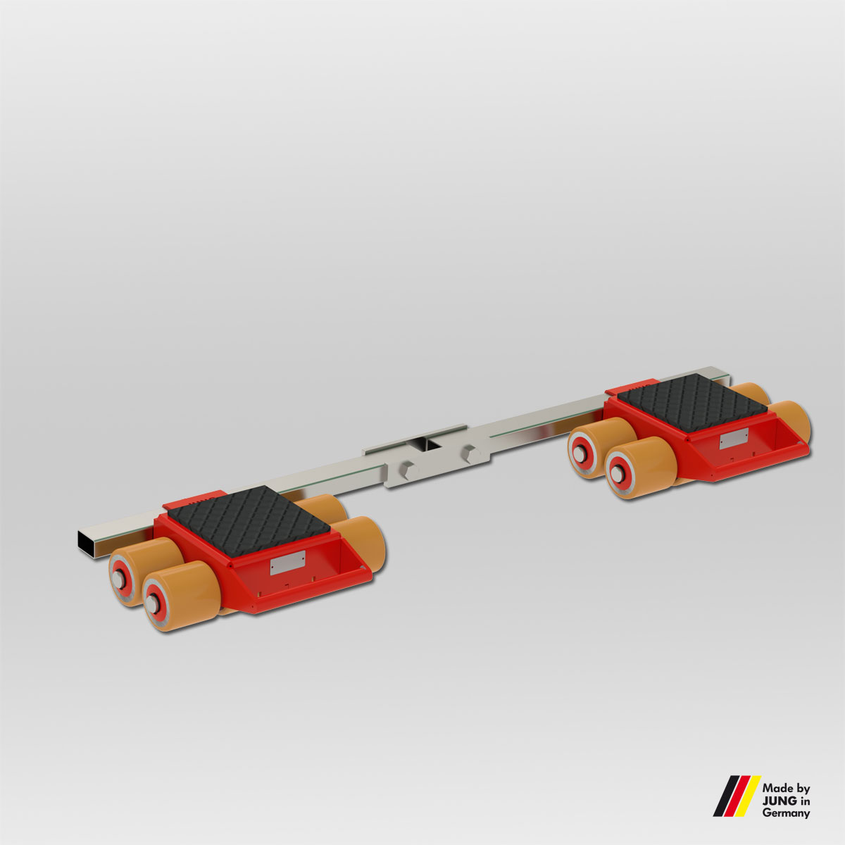 JFB 9 K - Fahrwerk  Traglast: 2 x 4,5 t Einbauhöhe: 110 mm