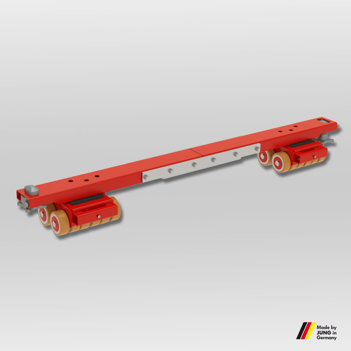 JFB 3 K - Fahrwerk  Traglast: 2 x 1,5 t Einbauhöhe: 110 mm