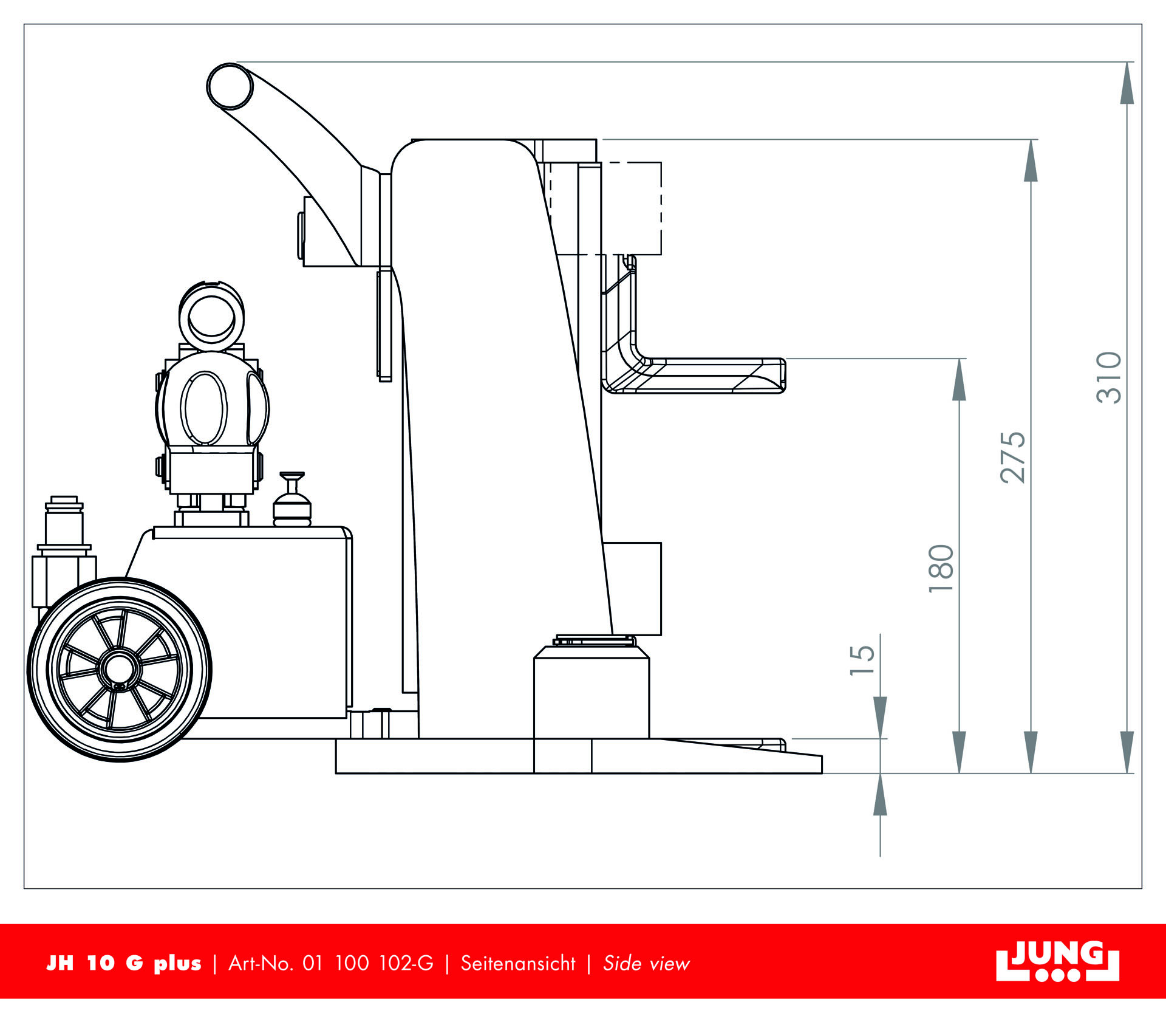 Leichte und robuste hydraulische Handpumpen ▻ JUNG Hebetechnik