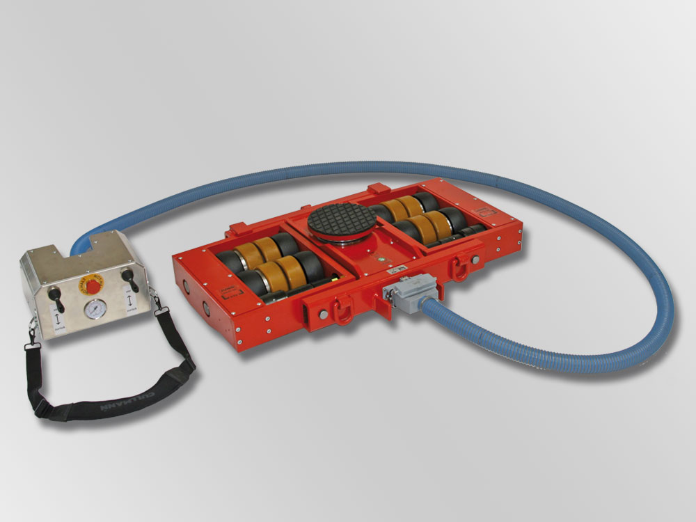 Trolleys powered by compressed air