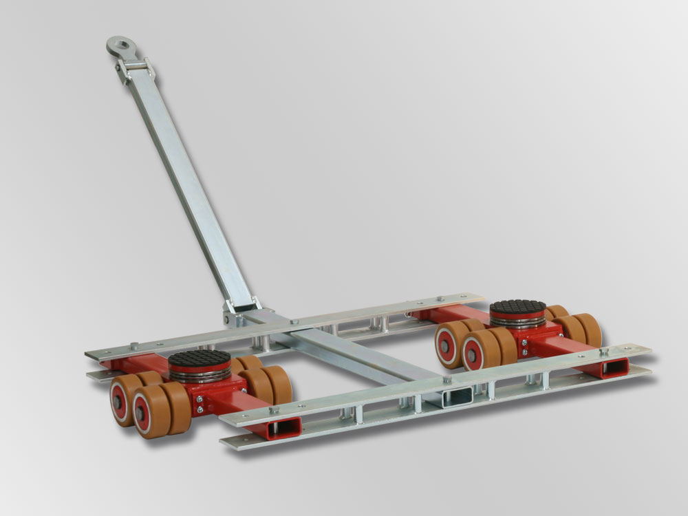 Tandem transport trolleys