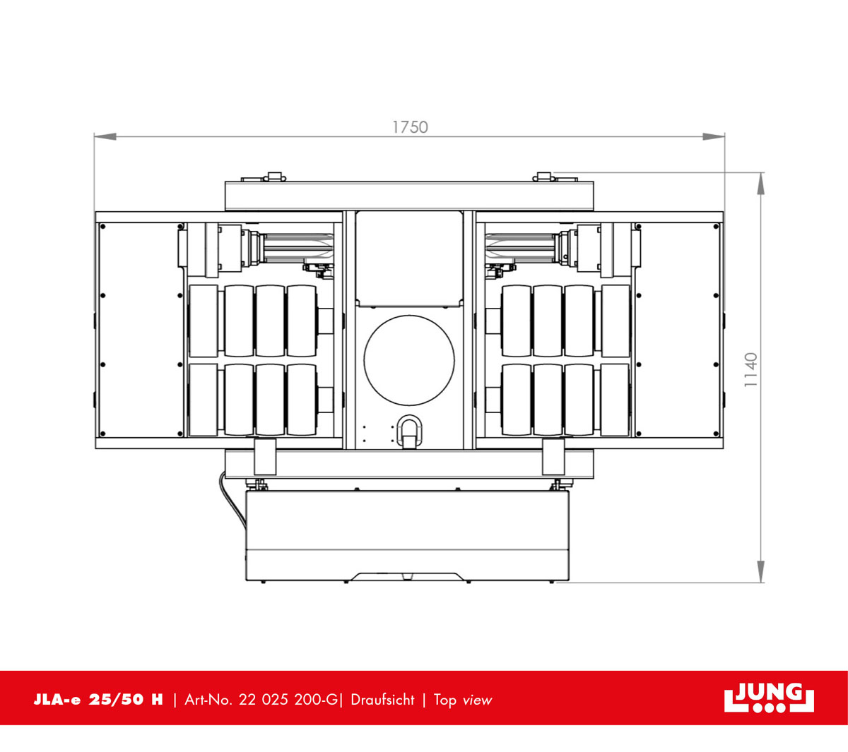 Transport trolley JLA-e 25/50 H facelift - Set 