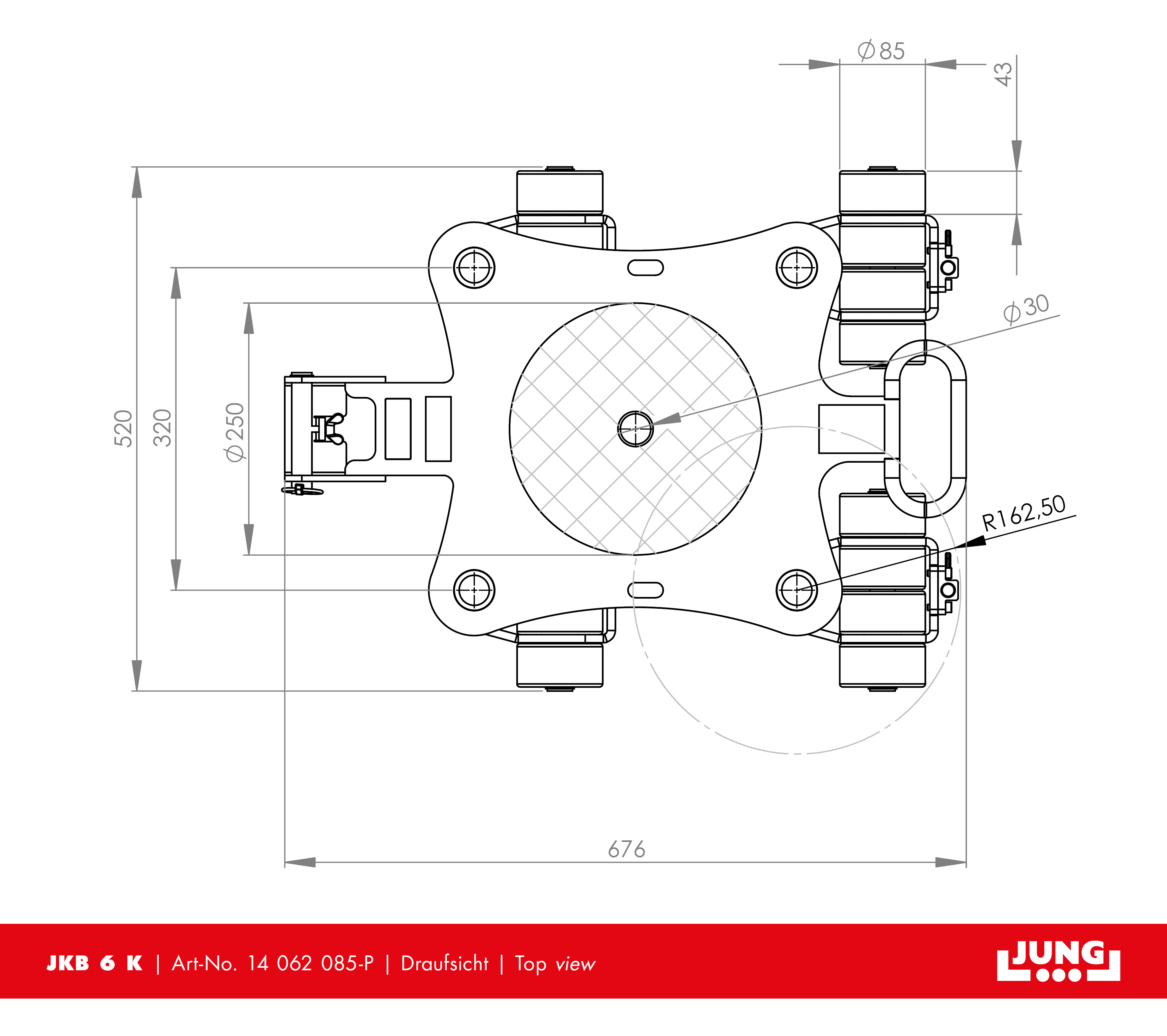 Kreiselfahrwerk JKB 6 K mit Arretierung