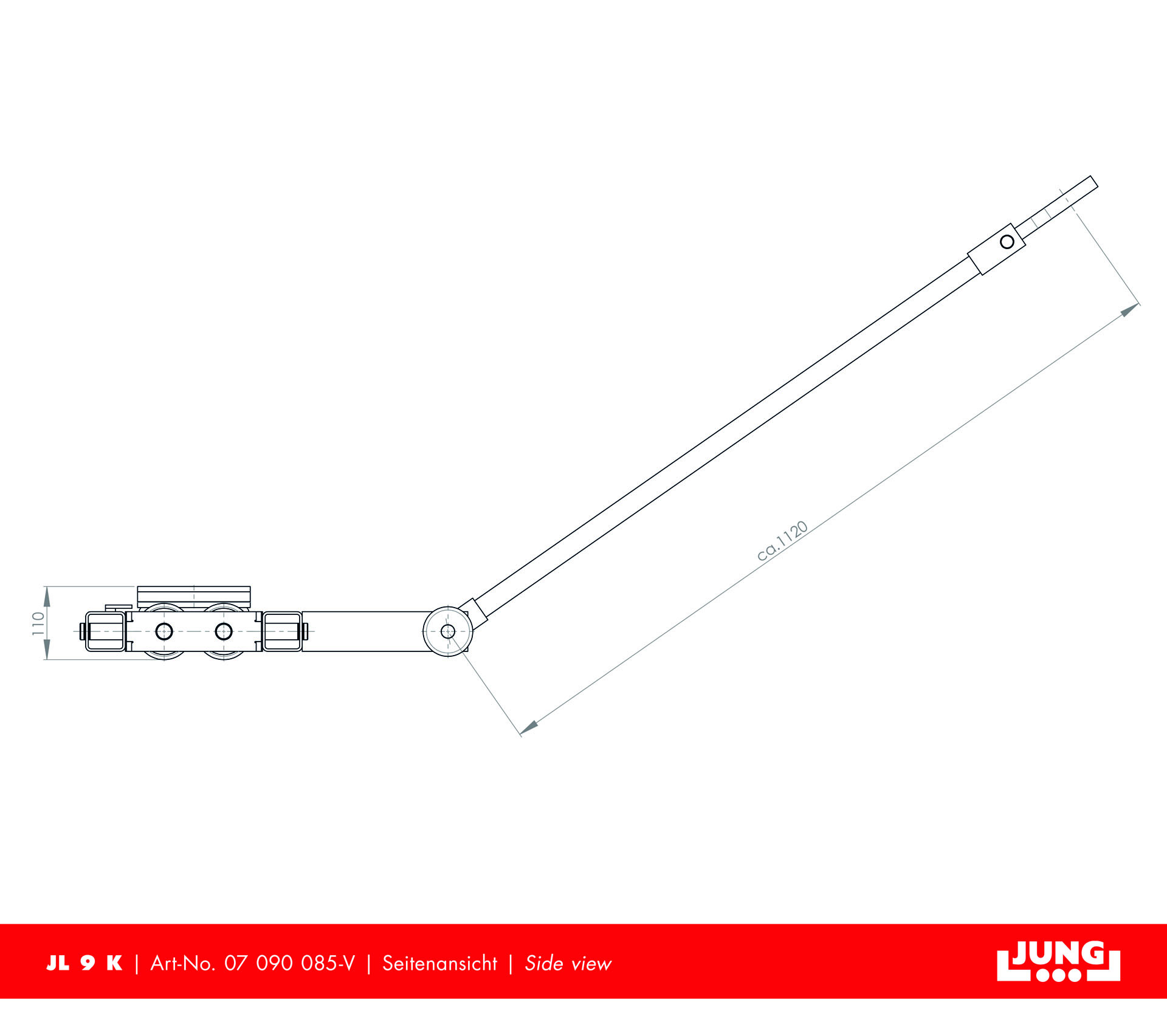 Steerable trolley JL 9 K