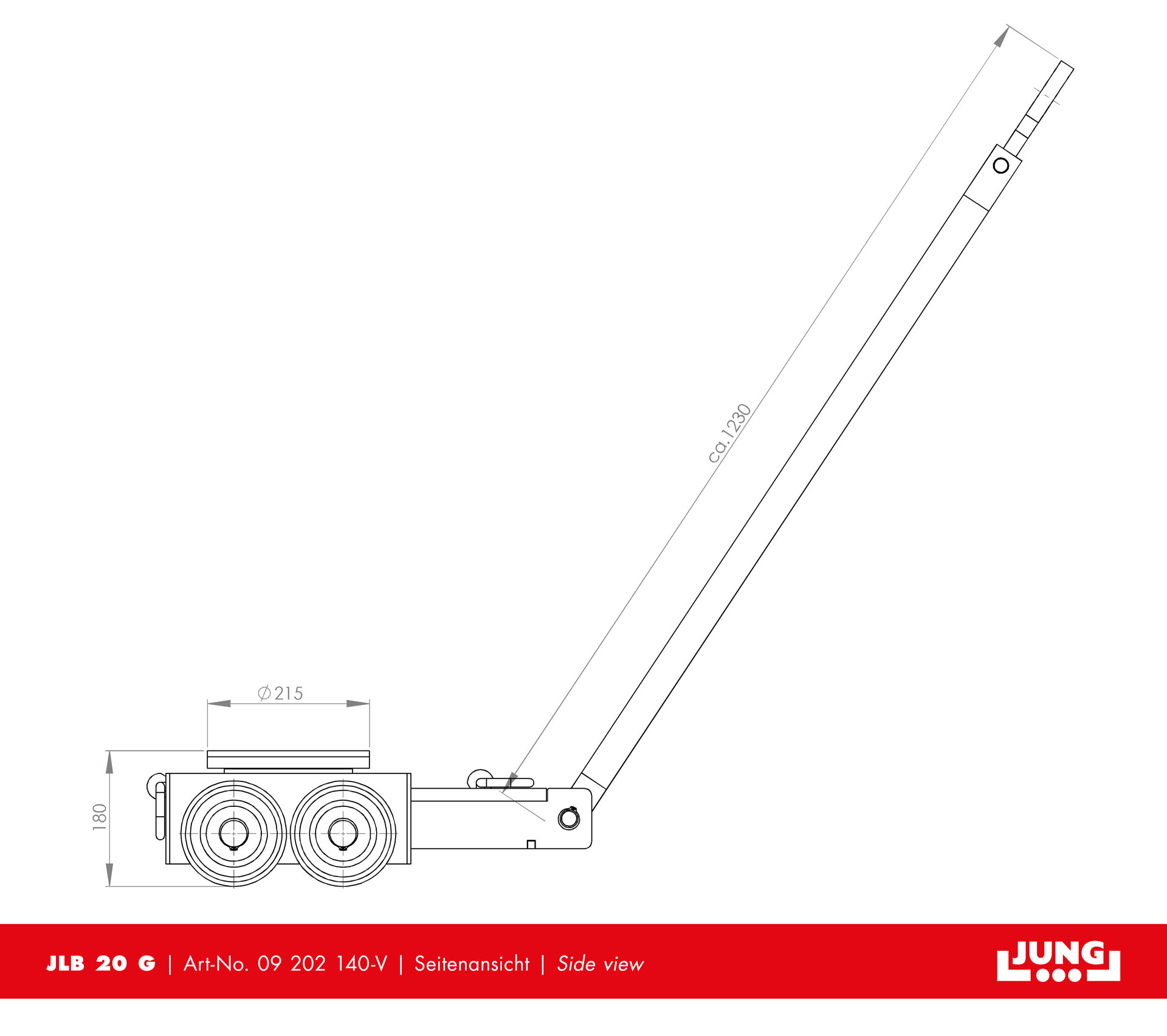 Steerable trolley JLB 20 G