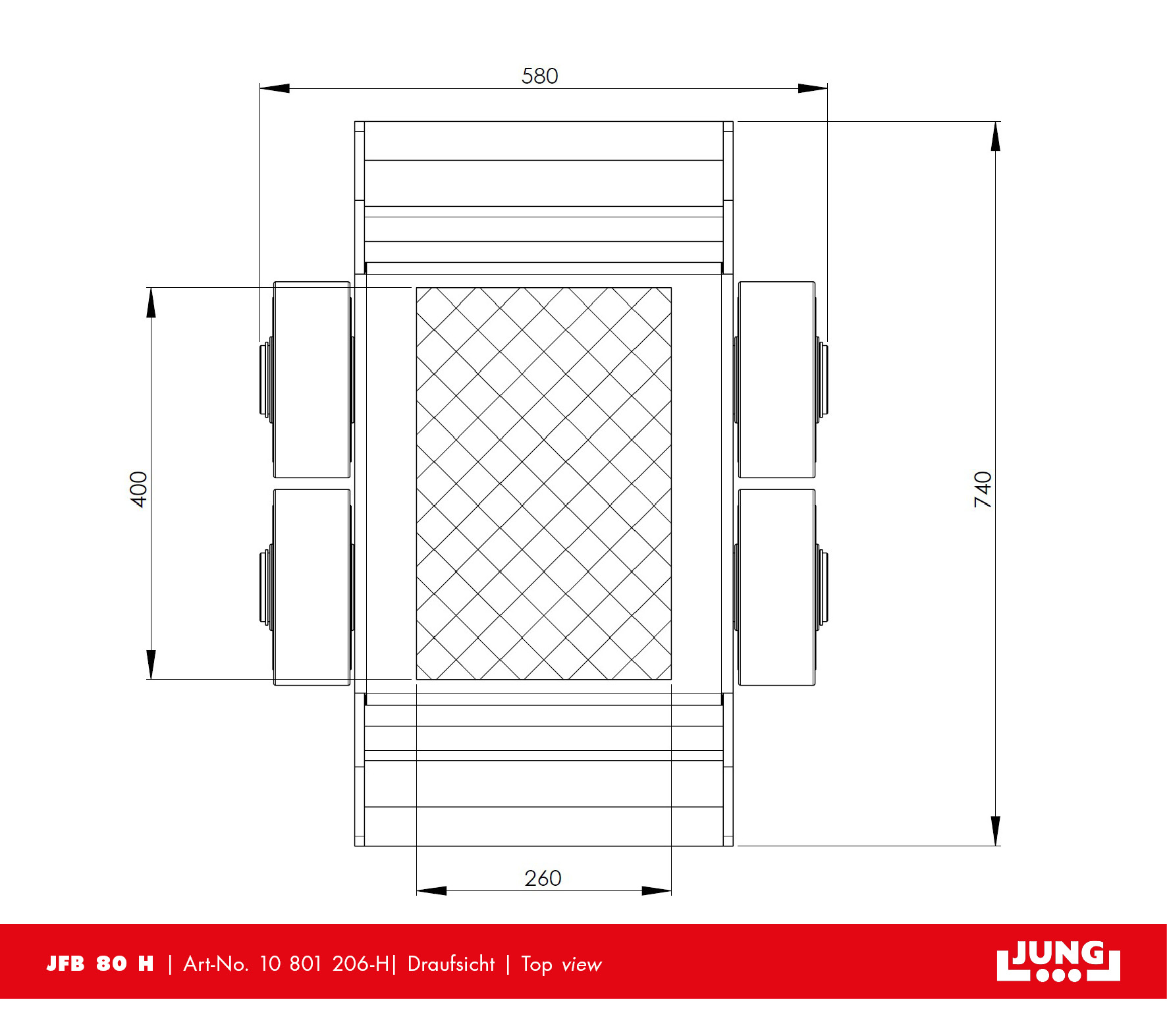 Transport trolley JFB 80 H Professional - NEW