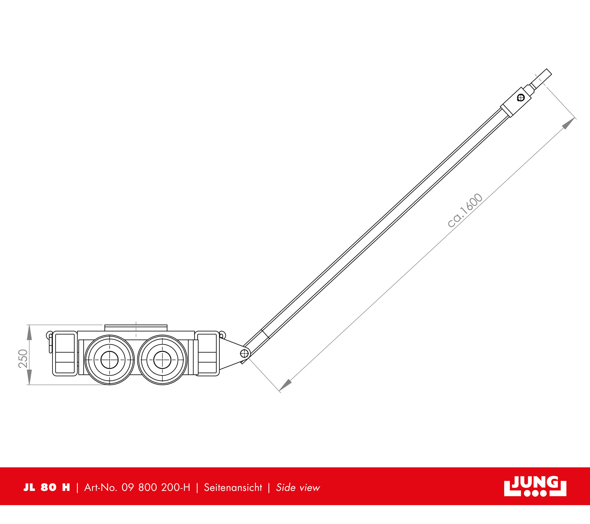 Steerable trolley JL 80 H Professional