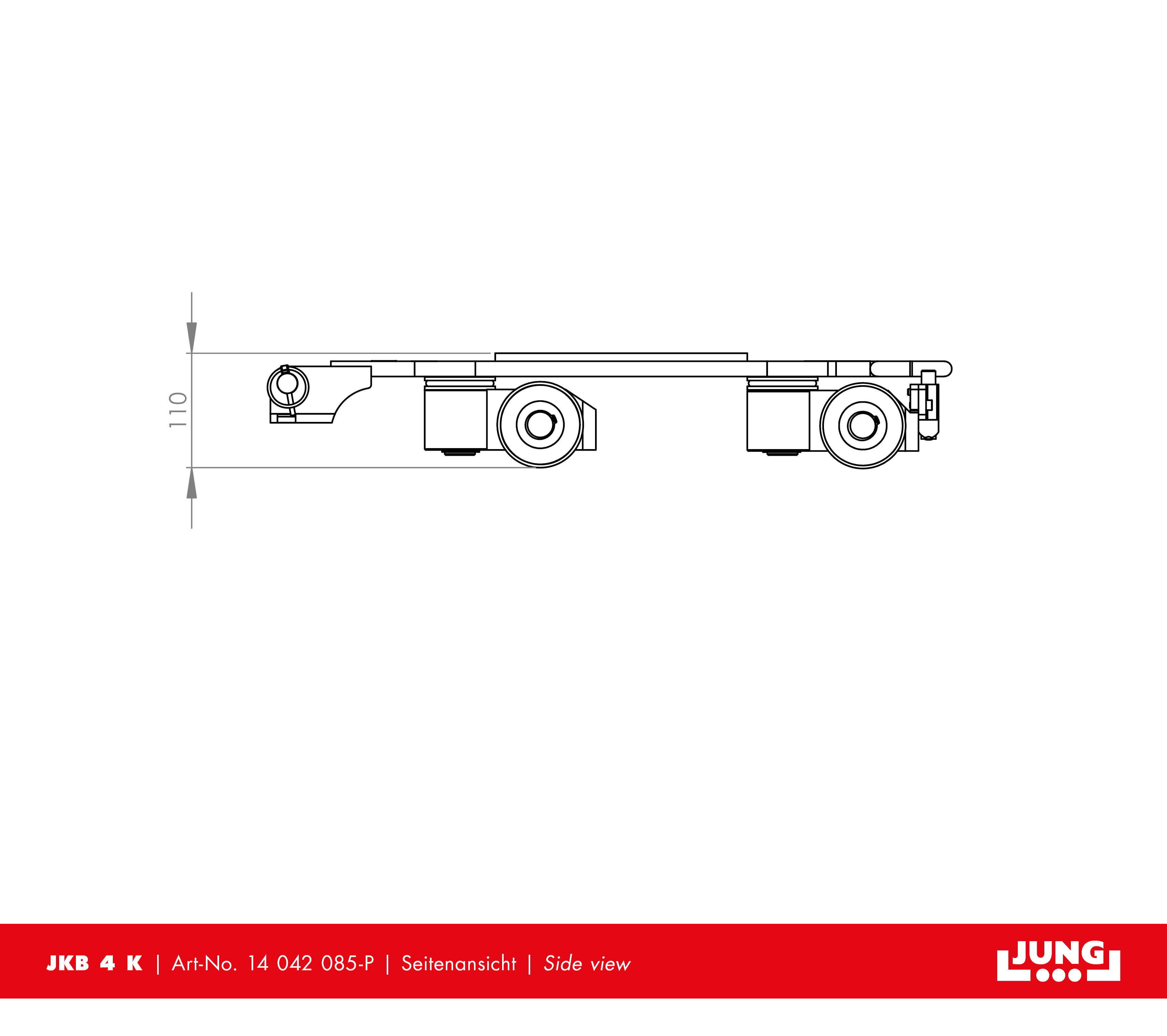Kreiselfahrwerk JKB 4 K mit Arretierung