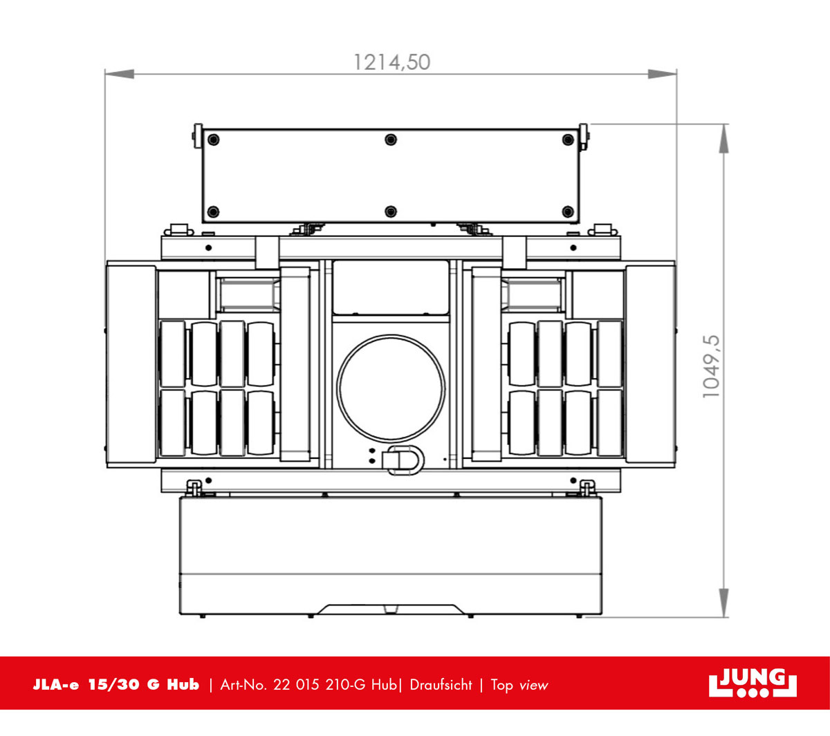 Transport trolley JLA-e 15/30 G with stroke facelift