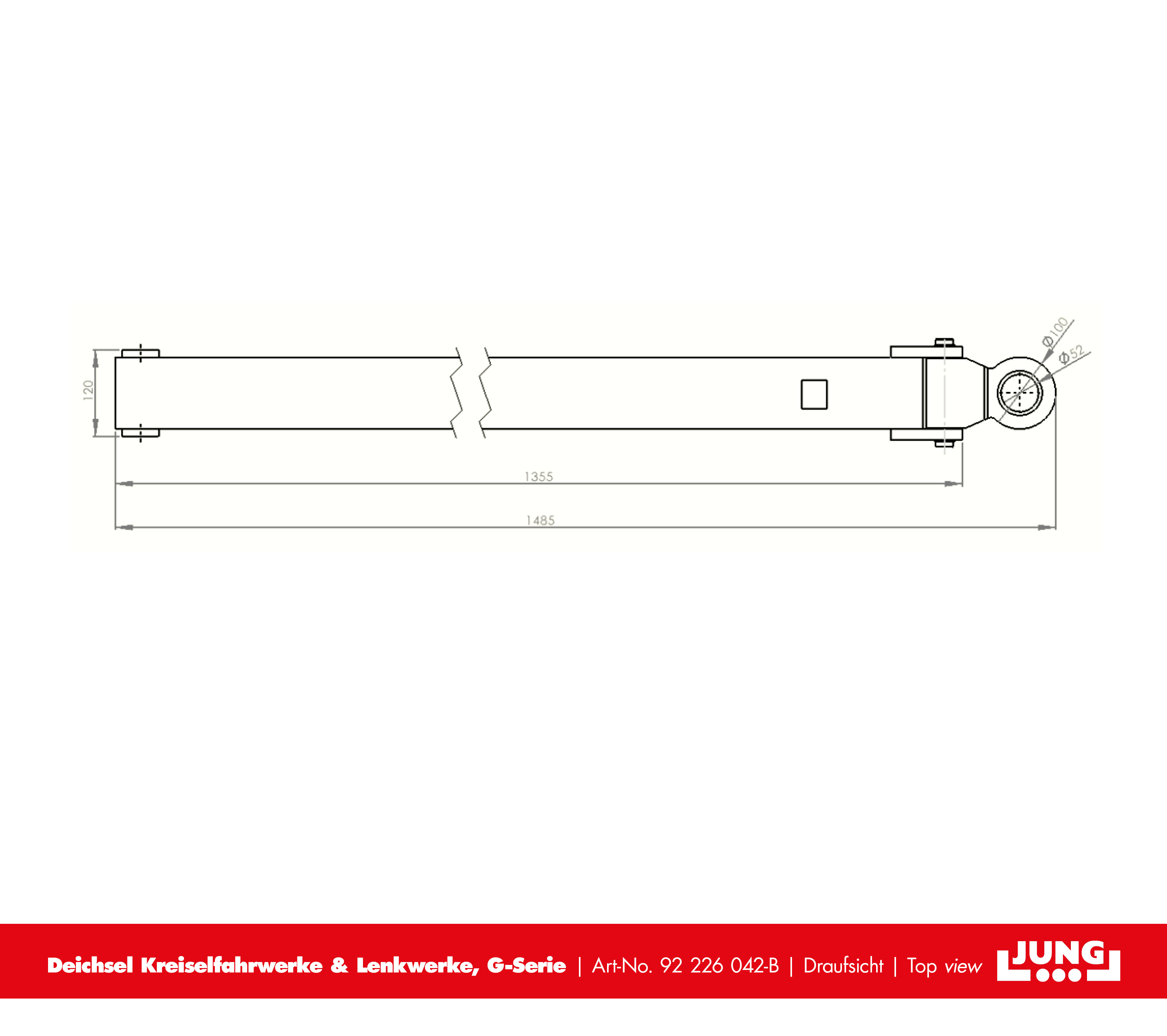 92 226 042-B_Deichsel für Kreiselfahrwerke und Lenkwerke der G-Serie