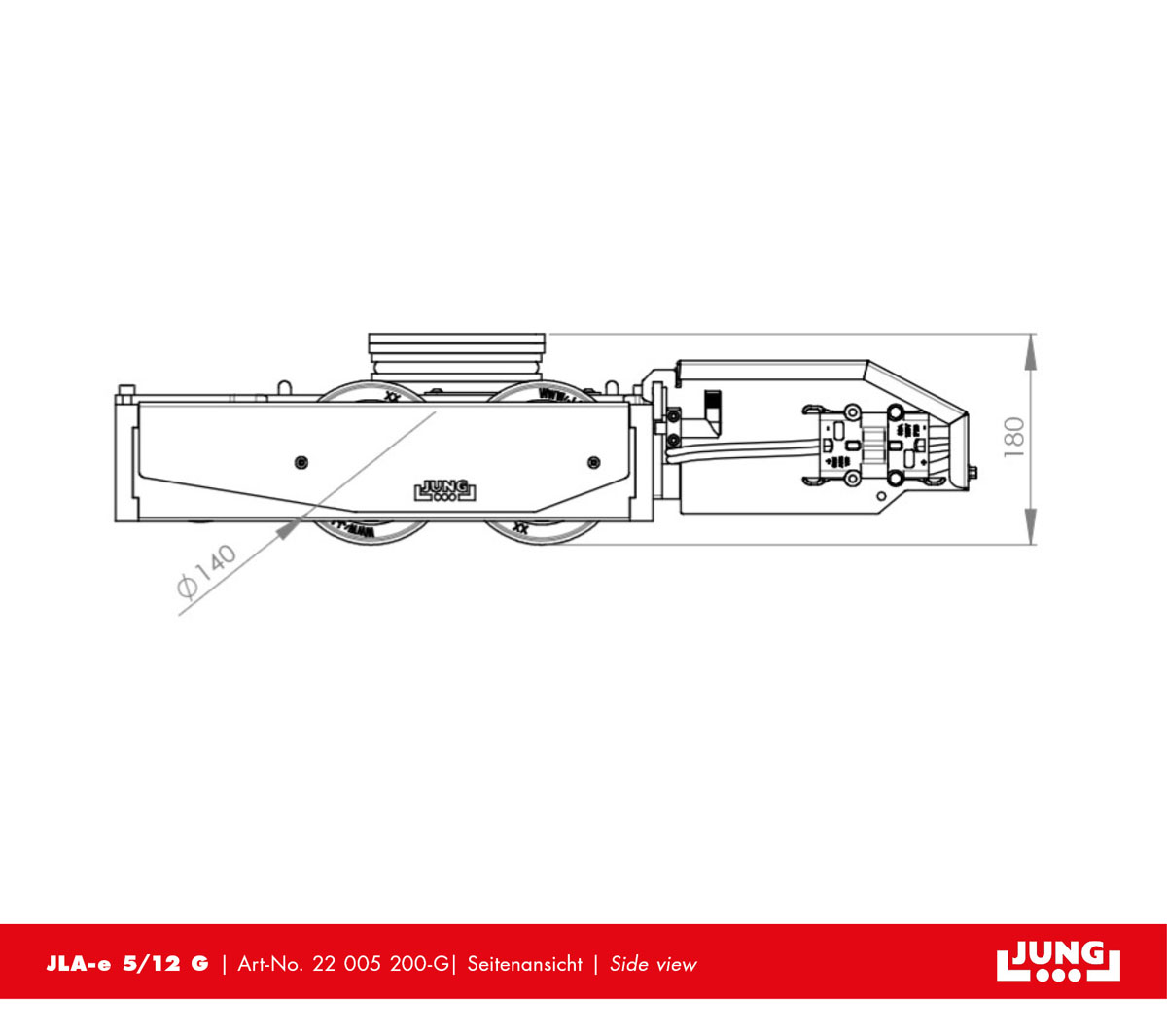 Fahrwerk JLA-e 5/12 G facelift - Set  Fahrwerk JLA-e 5/12 G facelift - Set