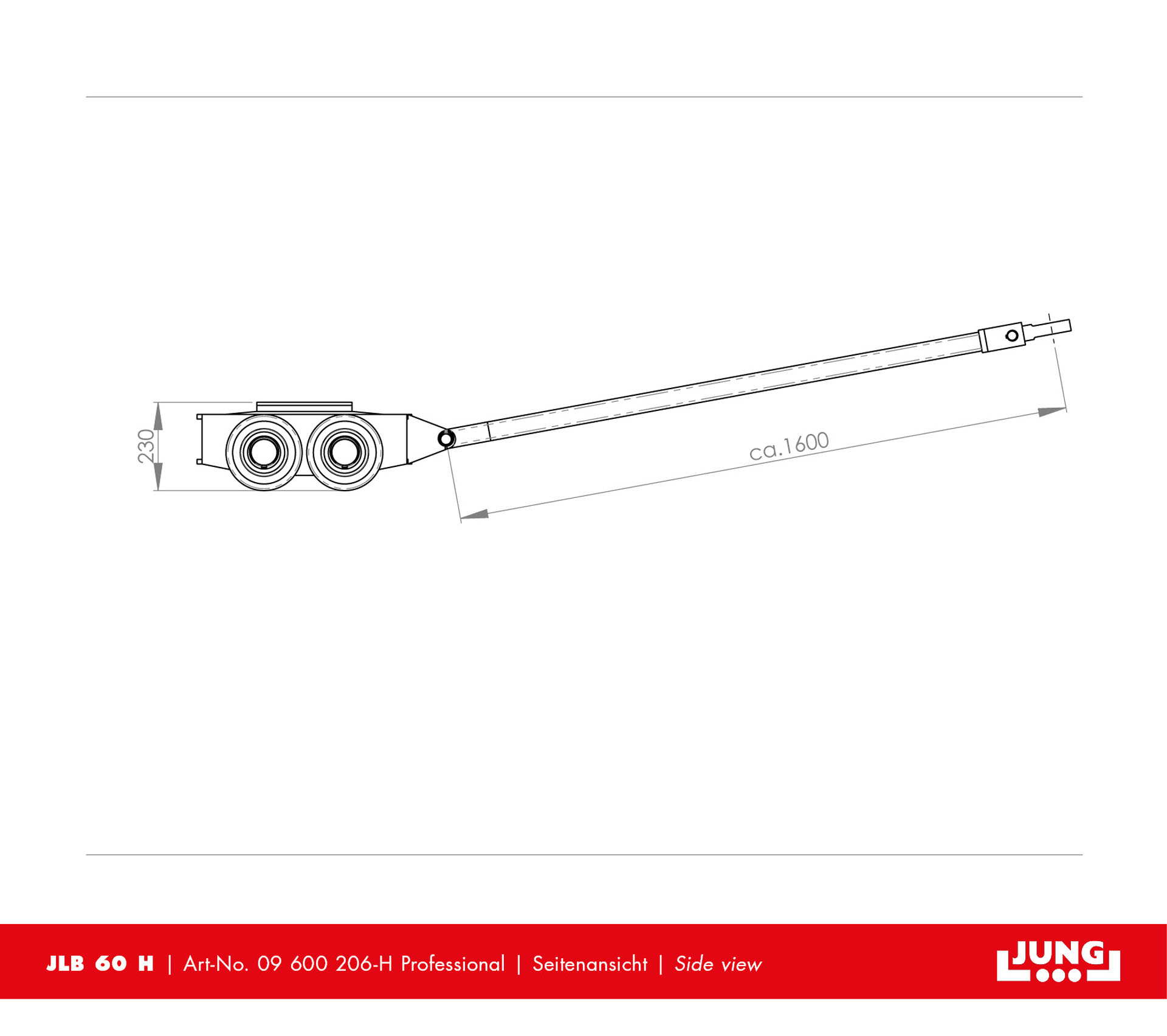 Steerable trolley JLB 60 H Professional