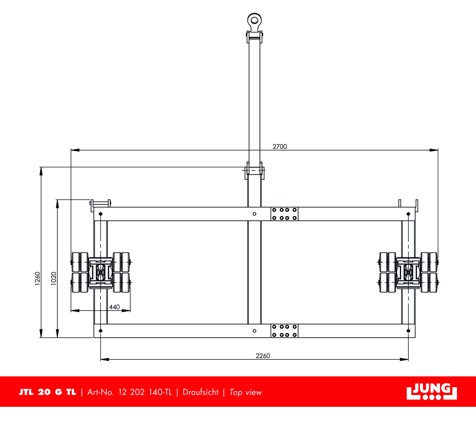 Container trolley JTL 20 G Twistlock