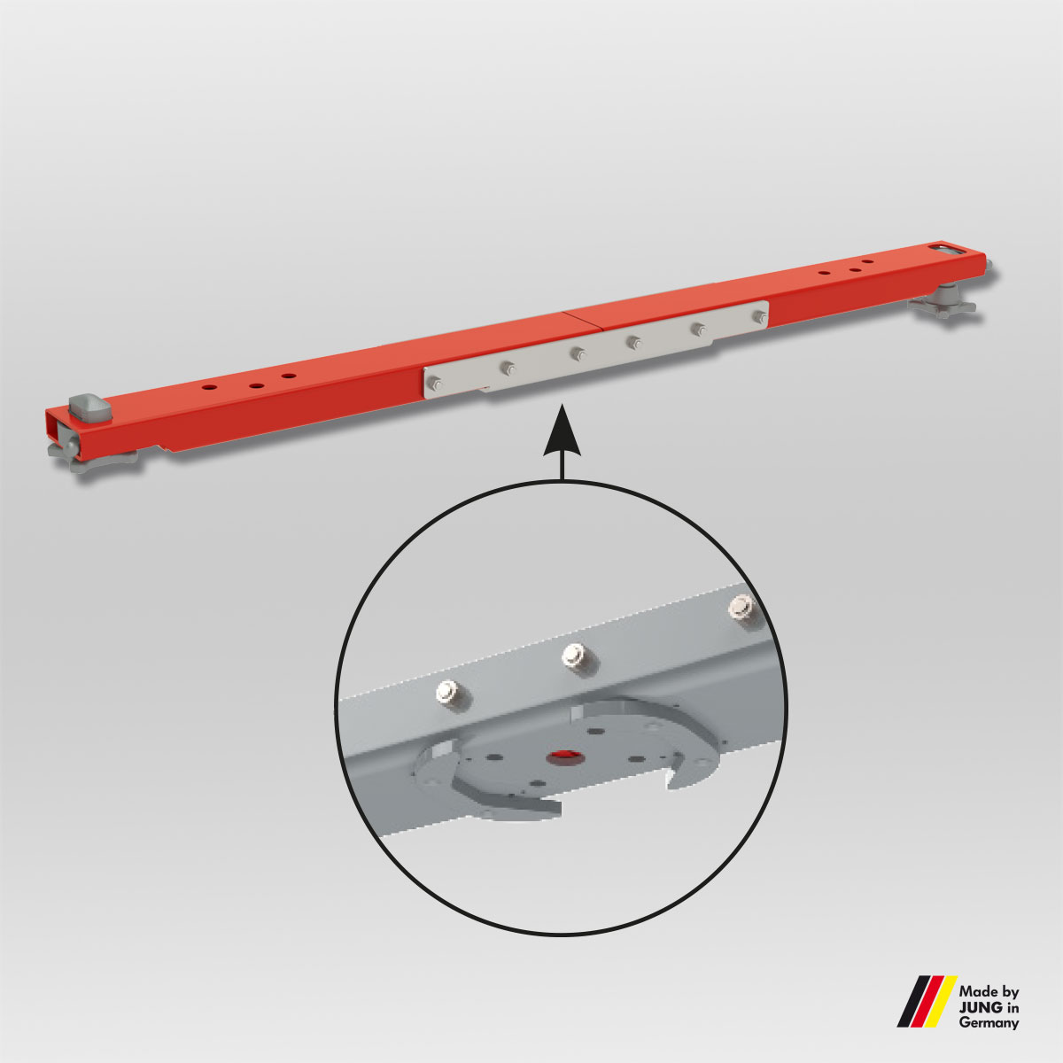 Container-Traverse mit Drehteller Adapter