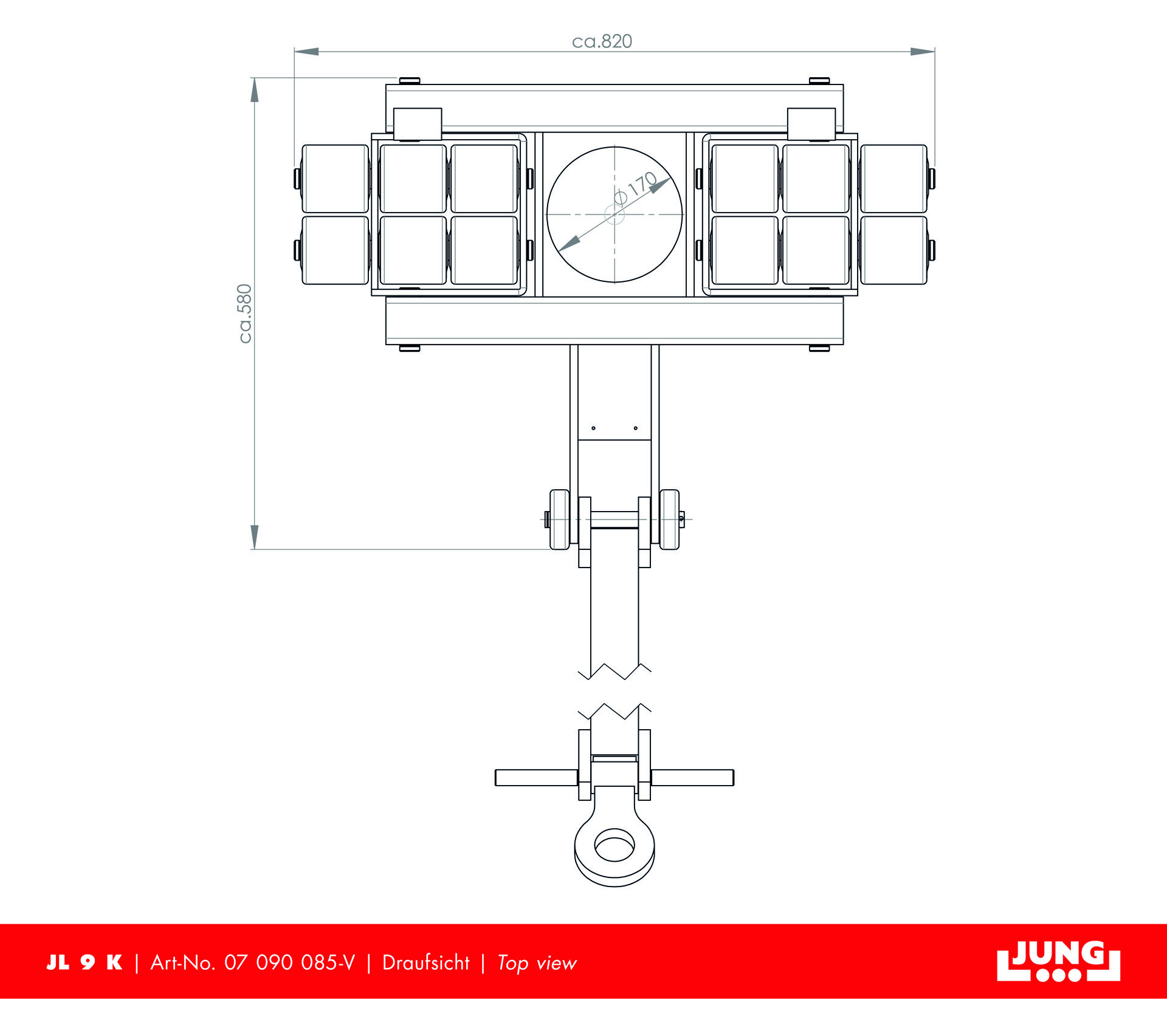 Steerable trolley JL 9 K