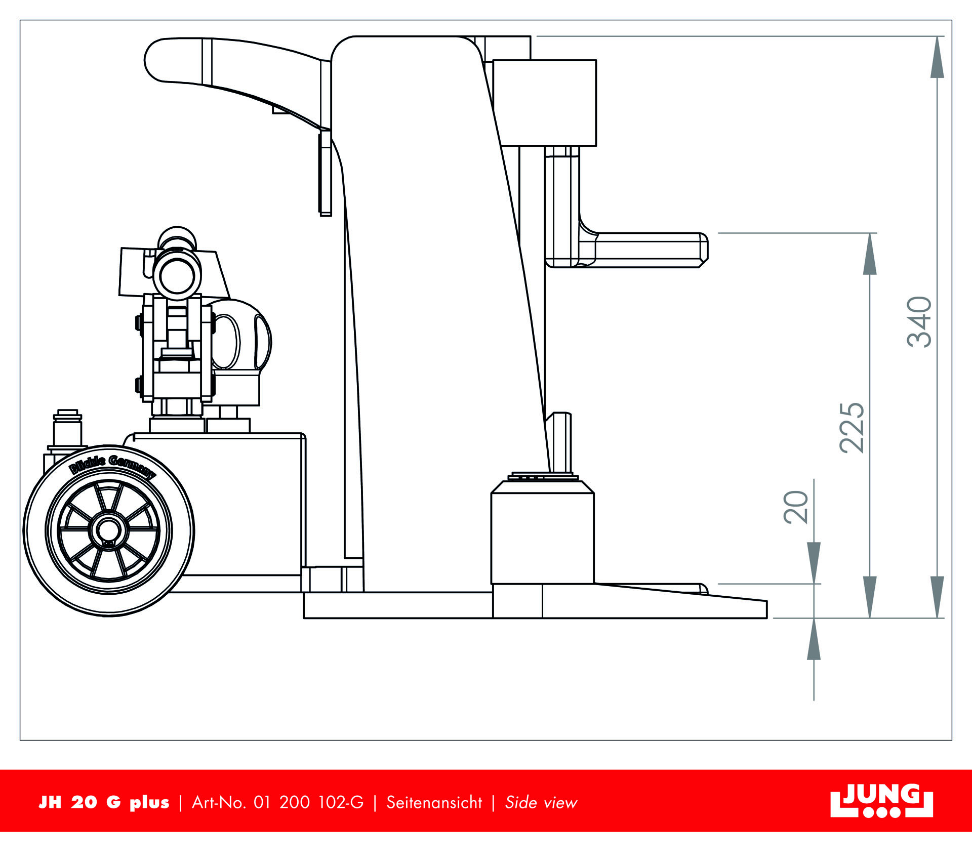 JH 20 G plus - Maschinenheber JH 20 G plus - Maschinenheber