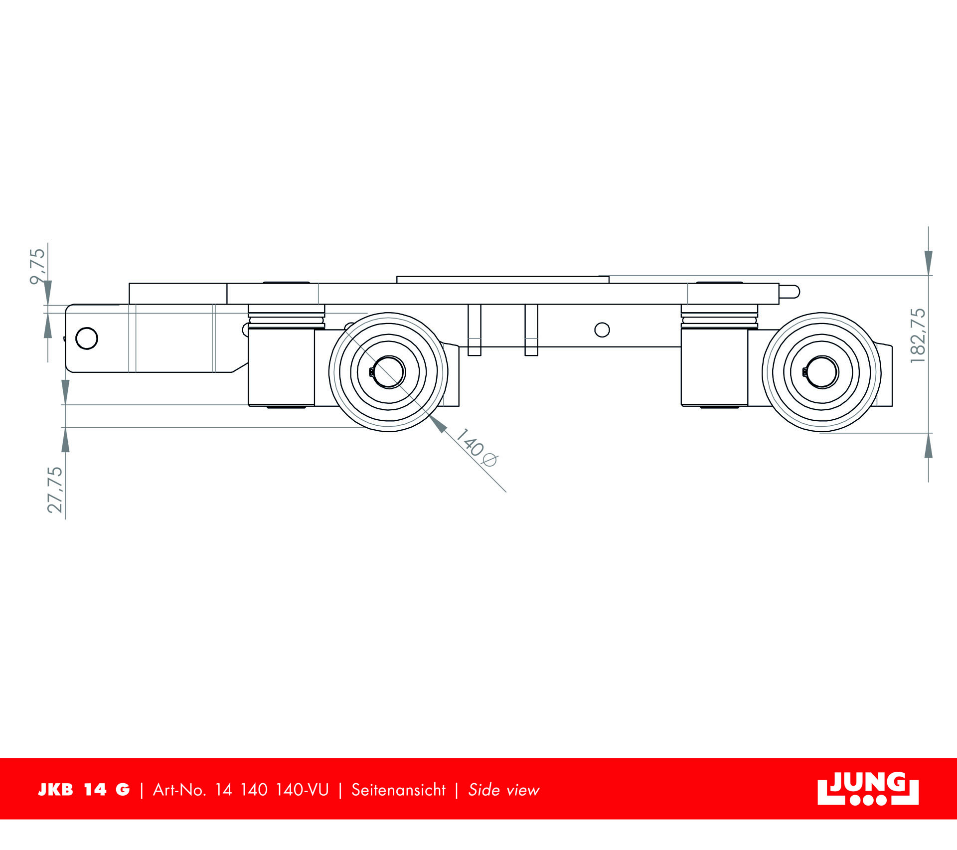 Revolving transport trolley JKB 14 G Set 