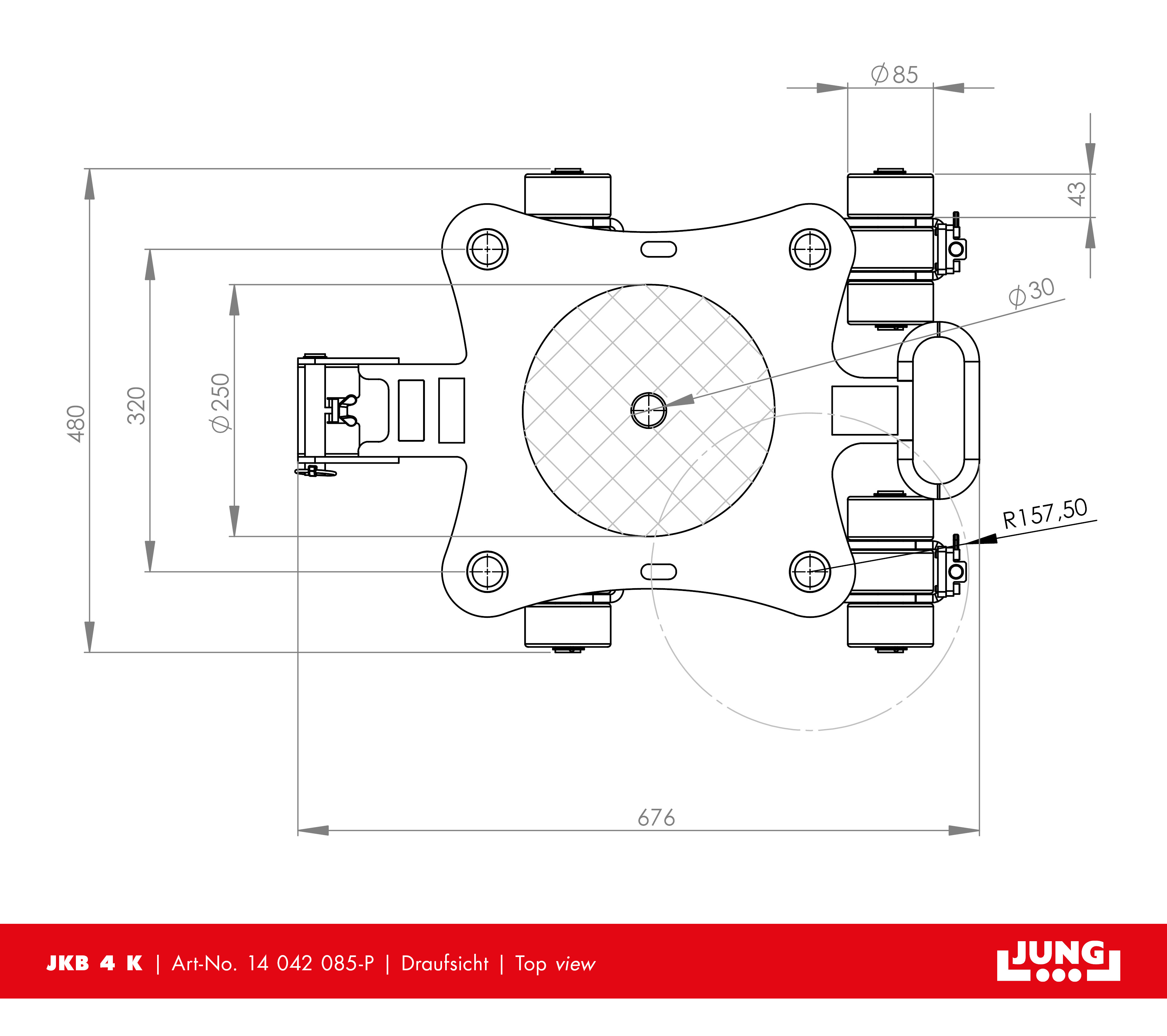 Kreiselfahrwerk JKB 4 K mit Arretierung