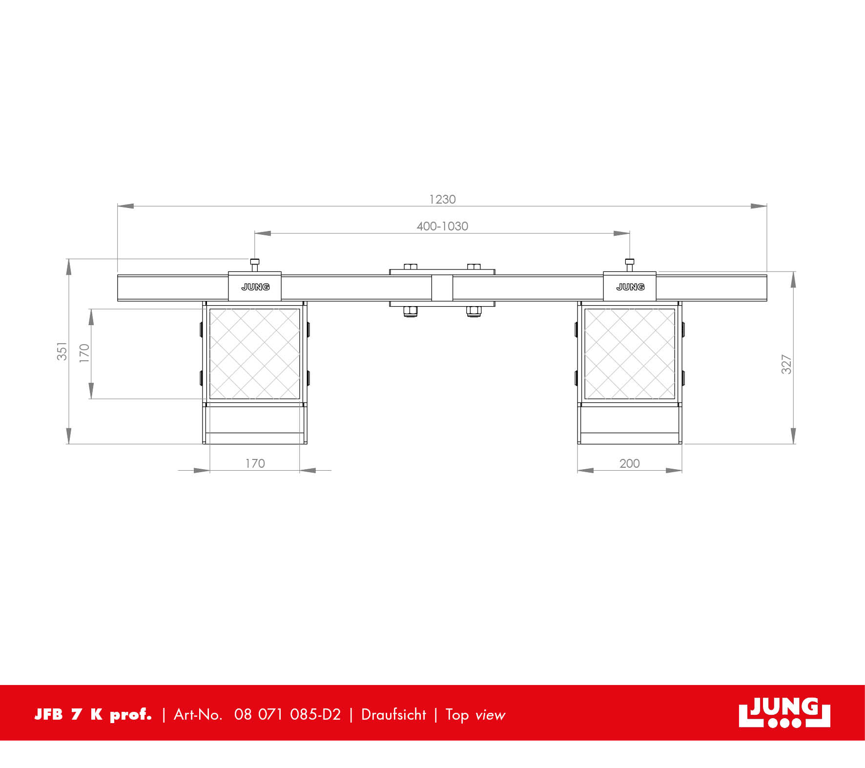Electric-powered transport trolley JLA-e Set
