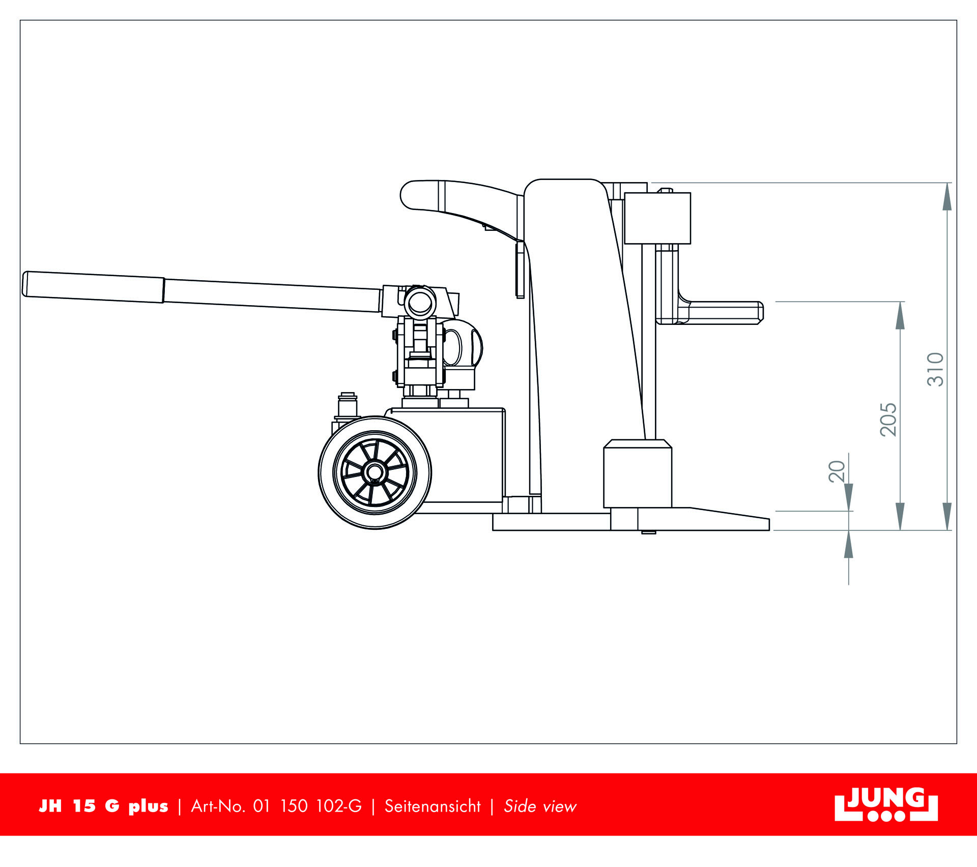 JH 15 G plus - Maschinenheber JH 15 G plus - Maschinenheber