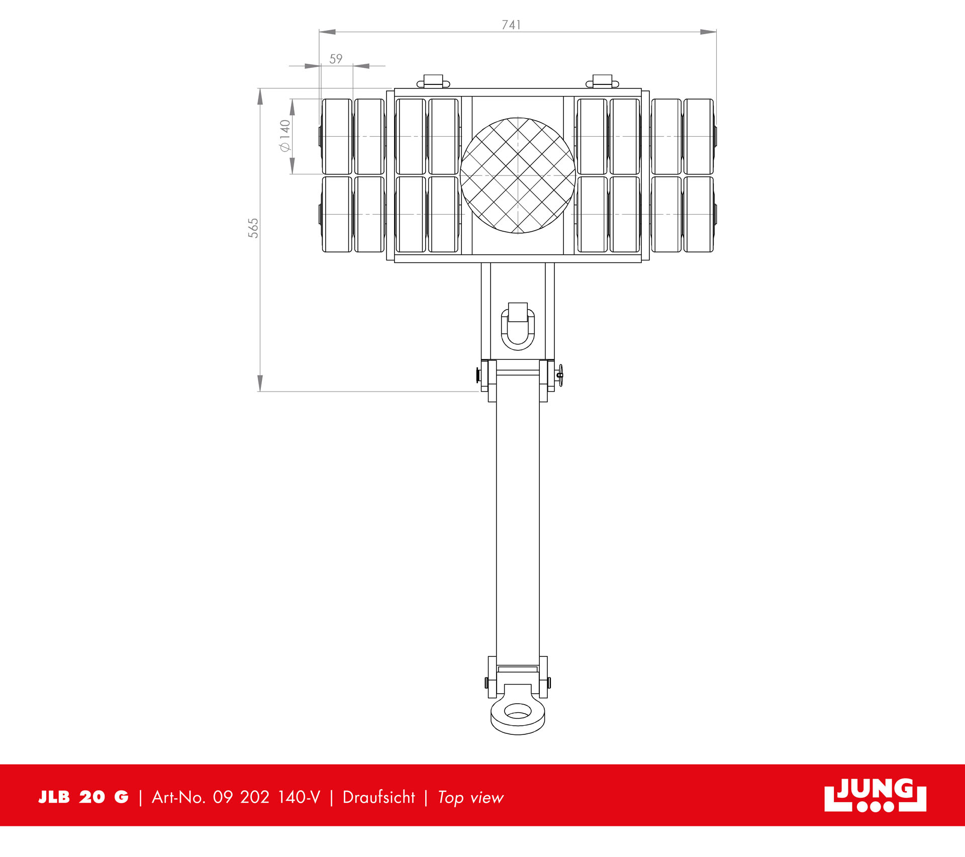 Steerable trolley JLB 20 G