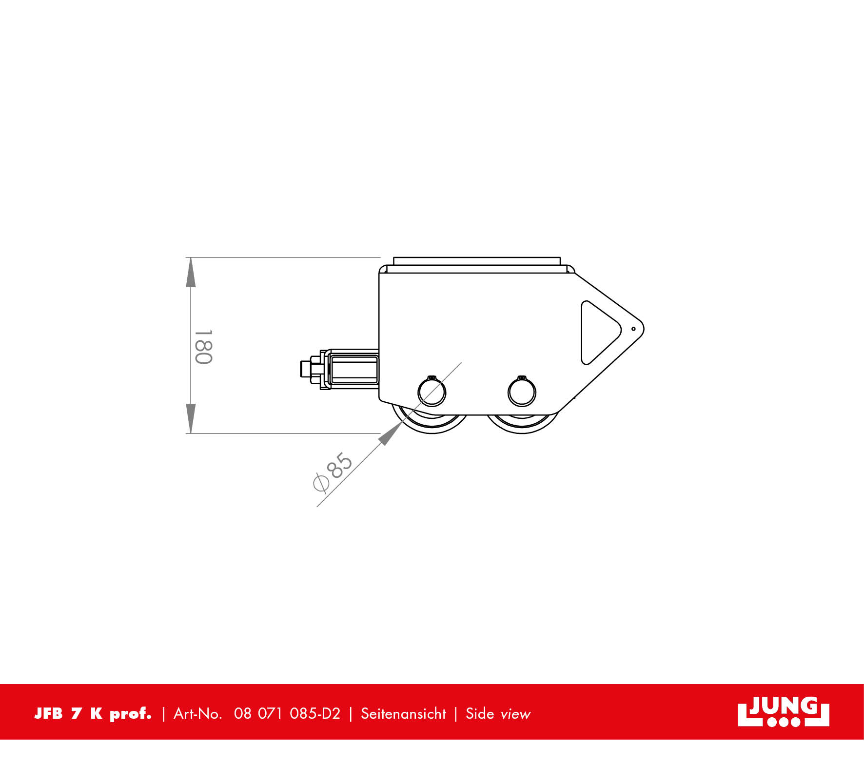 Electric-powered transport trolley JLA-e Set