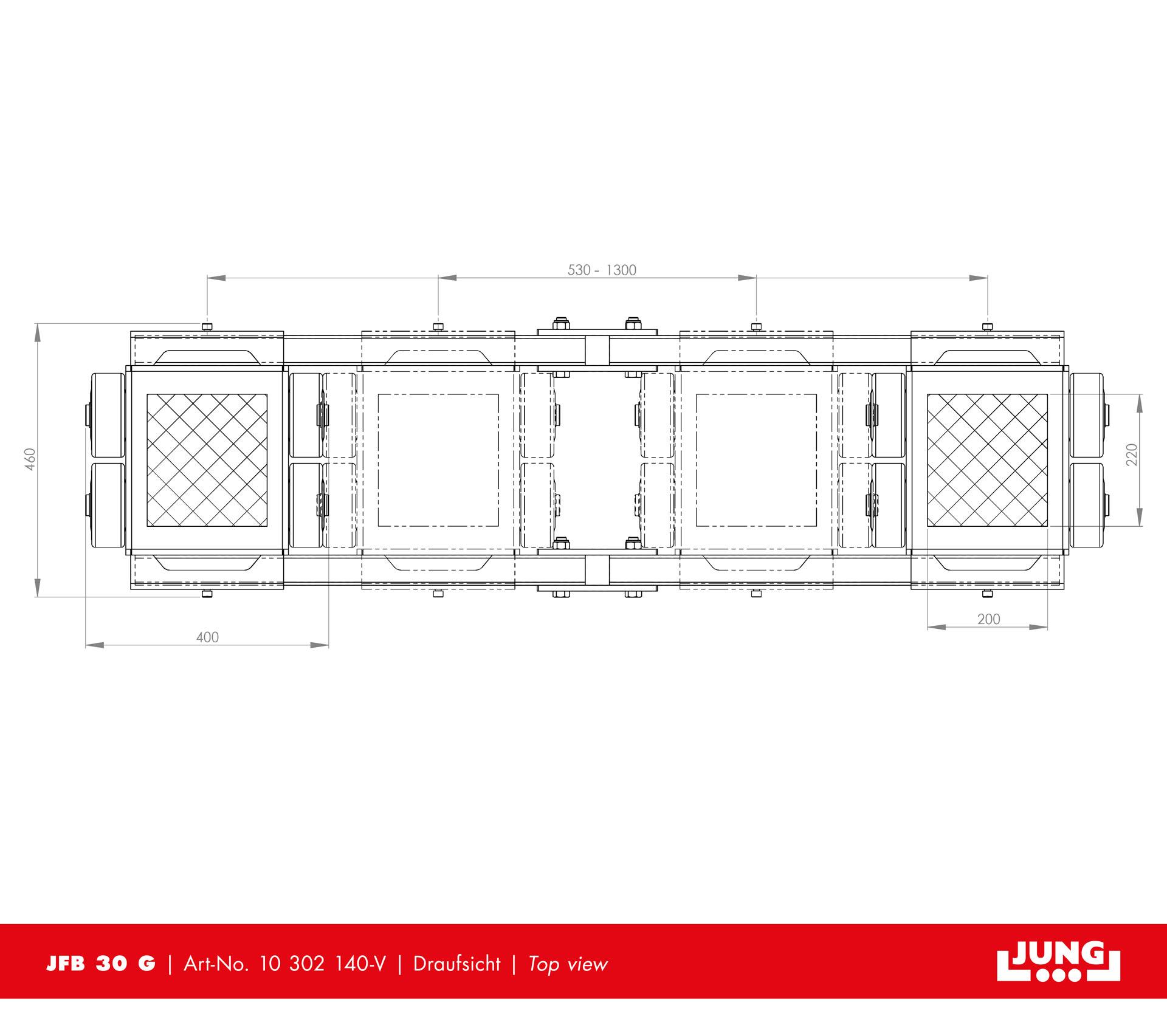 Adjustable trolley JFB 30 G Adjustable trolley JFB 30 G