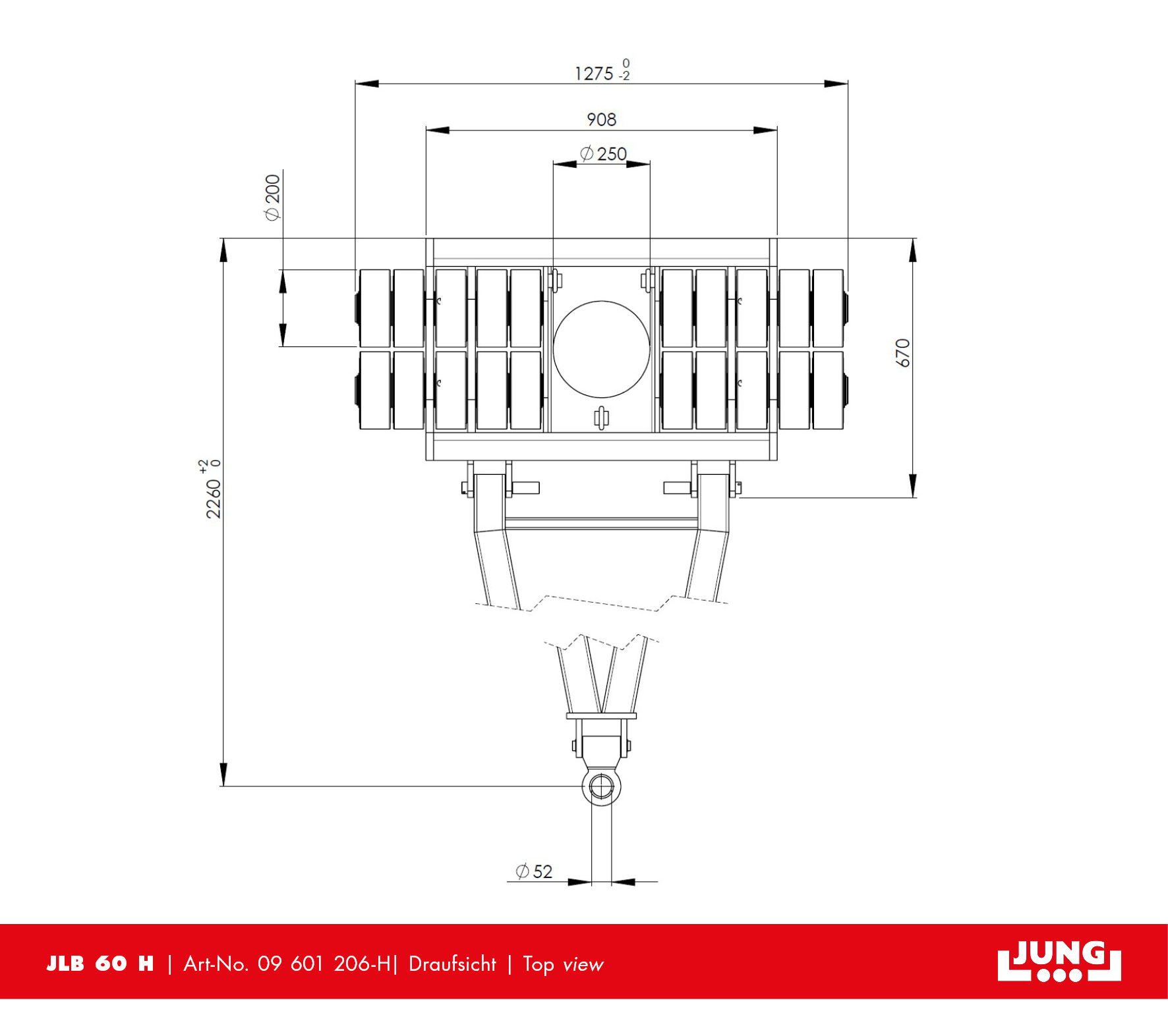 Steerable trolley JLB 60 H Professional - NEW