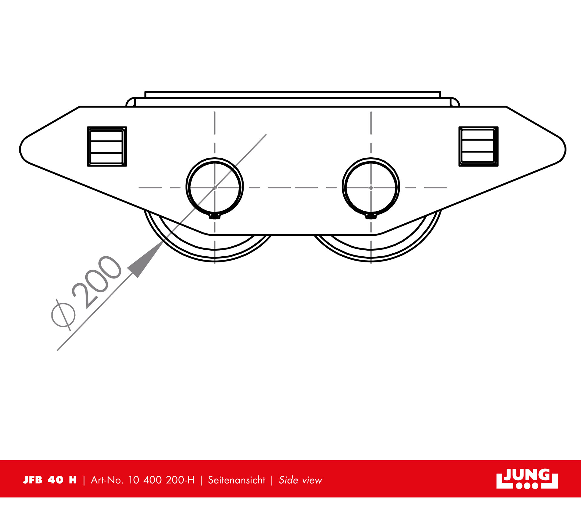 Adjustable trolley JFB 40 H Professional Adjustable trolley JFB 40 H Professional