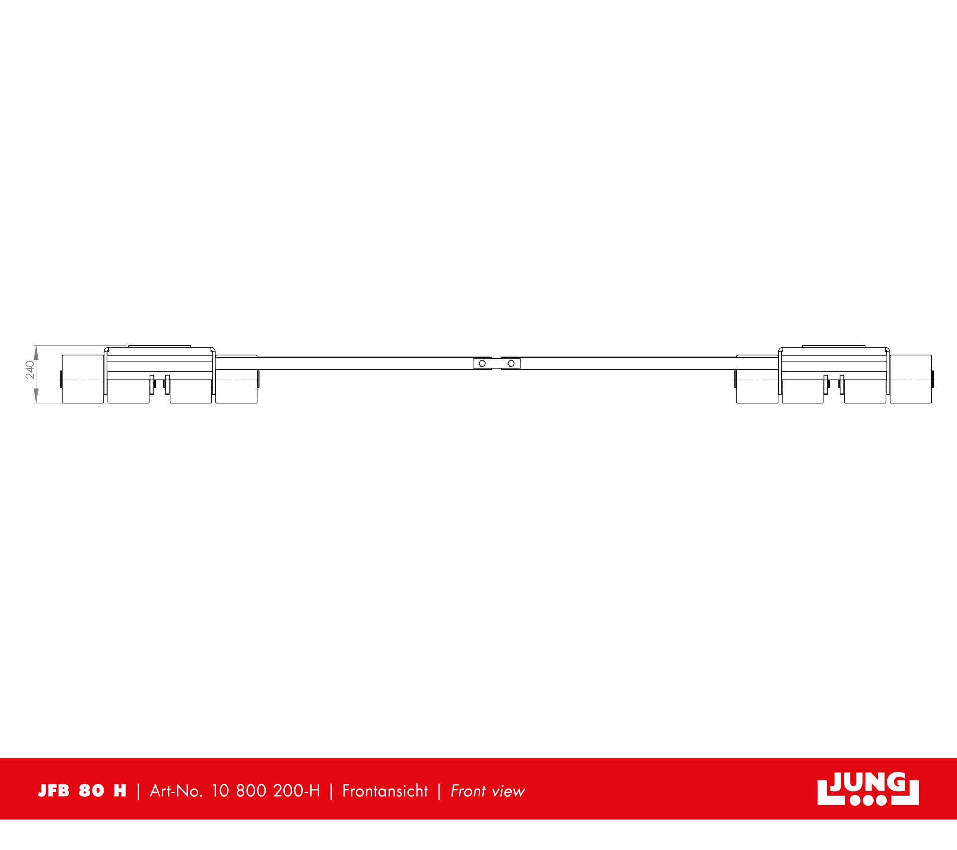 Adjustable trolley JFB 80 H Professional