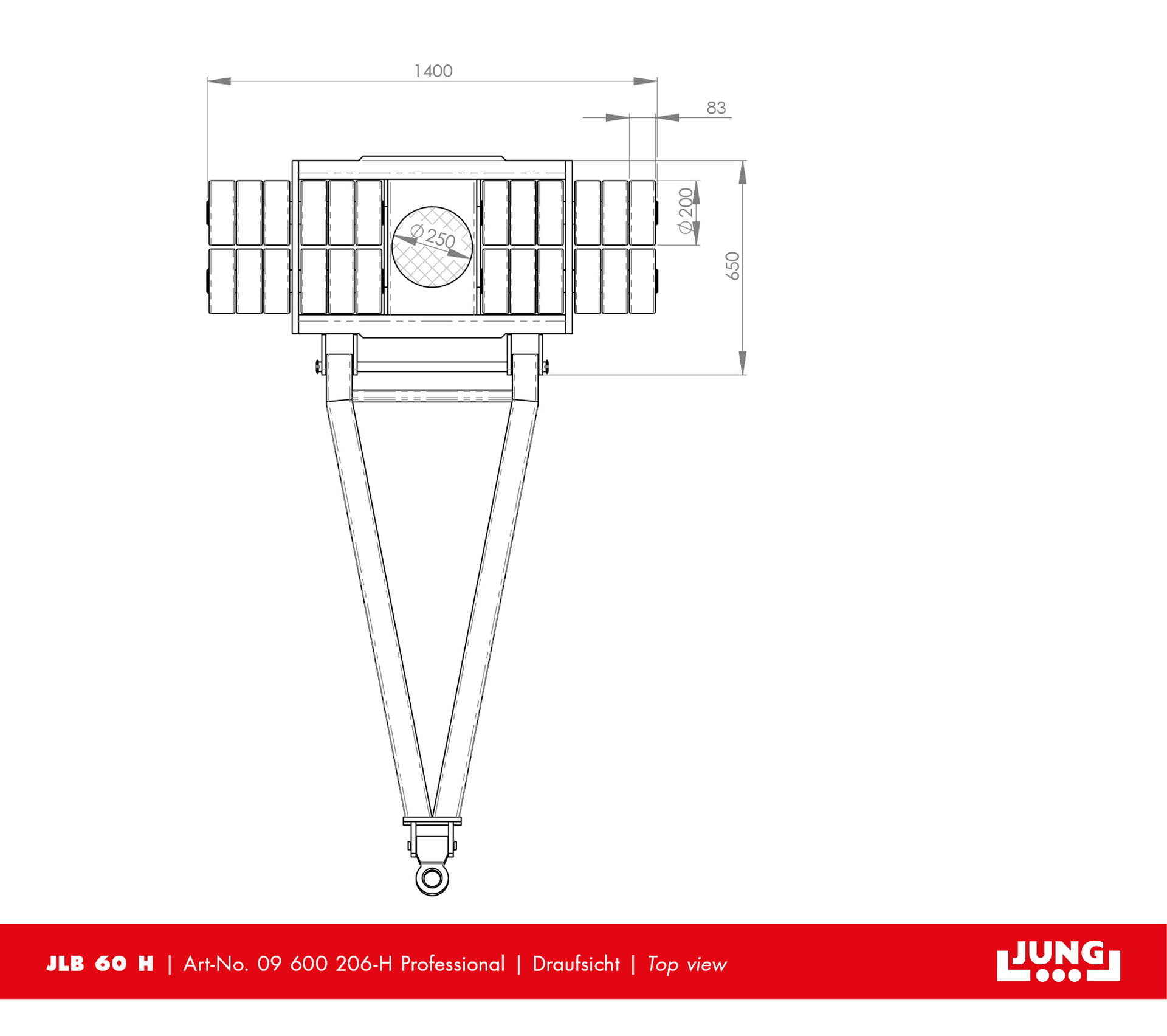 Steerable trolley JLB 60 H Professional