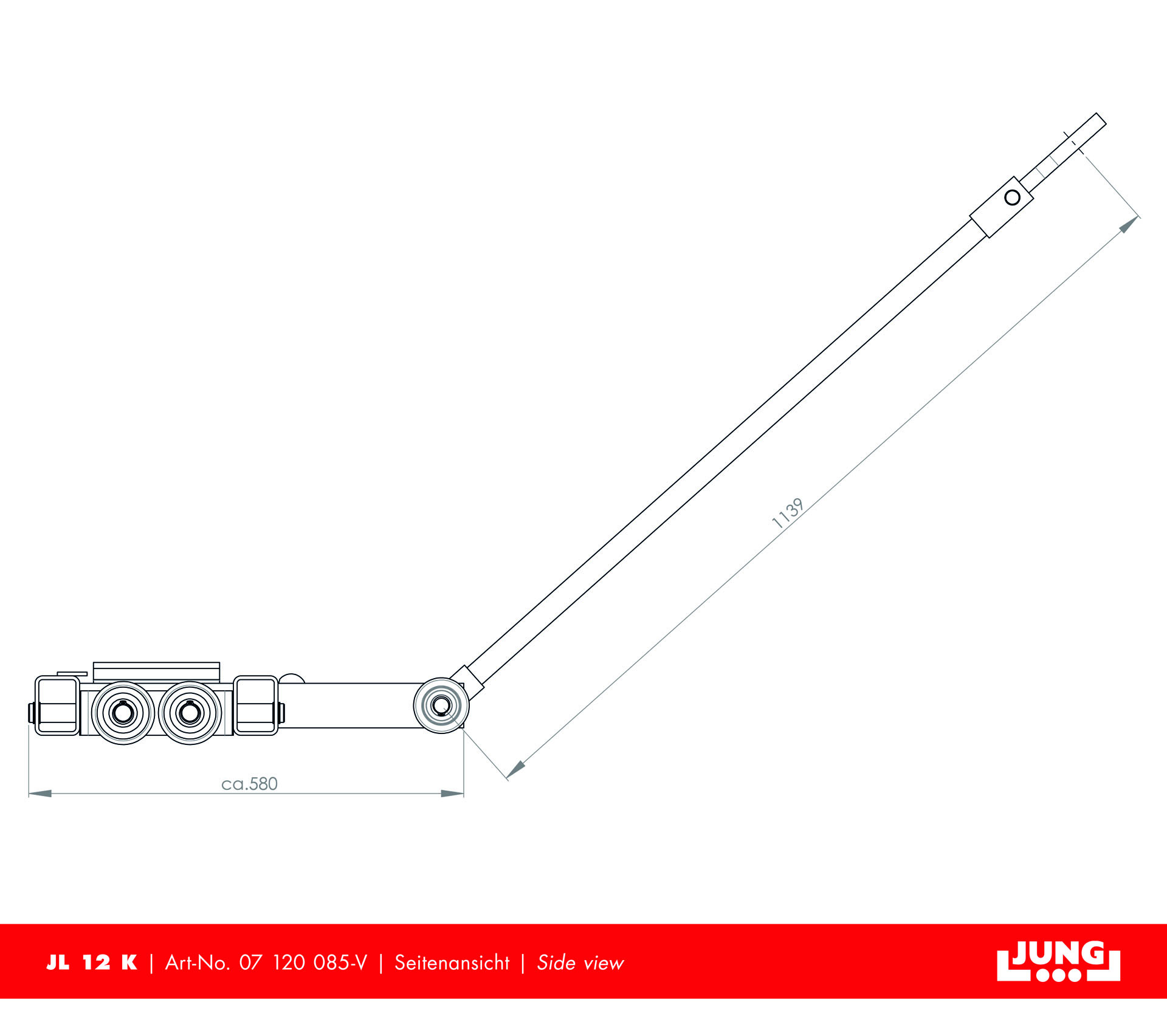Steerable trolley JL 12 K
