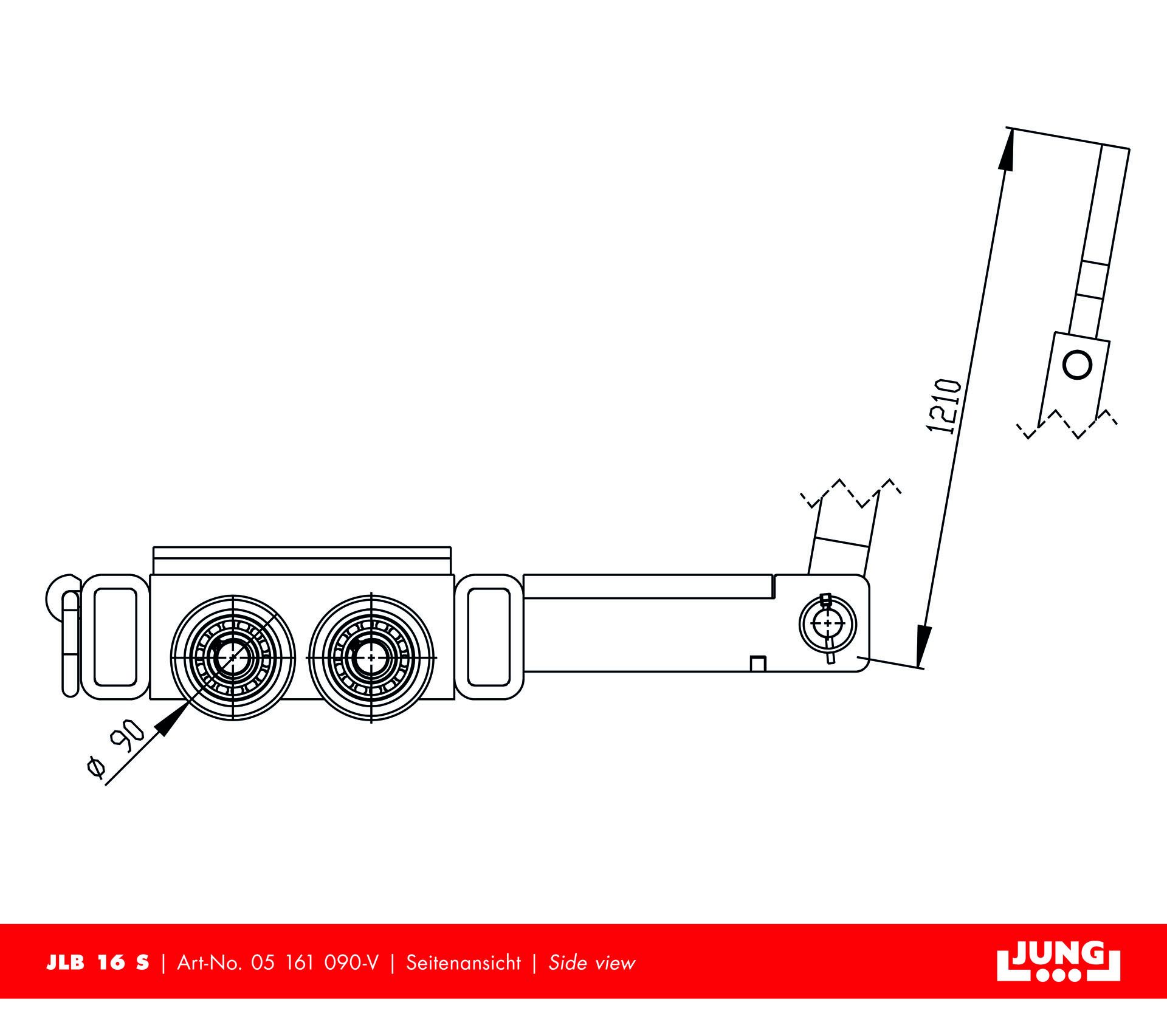 Easy transportation with the JLB 16 S steerable trolley from JUNG