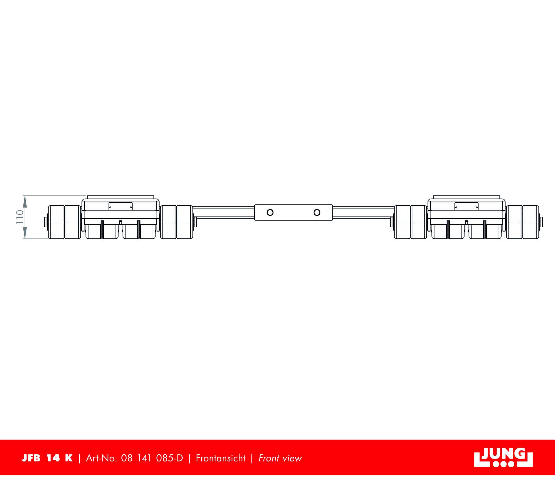 Easy transportation with the JFB 14 K transport trolley from JUNG